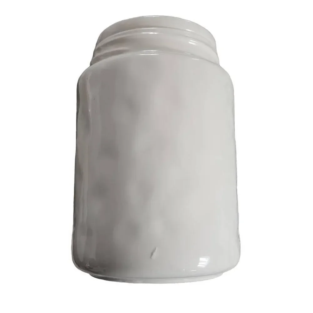 Rae Dunn White Black Ceramic Lidded Flour Canister Jar